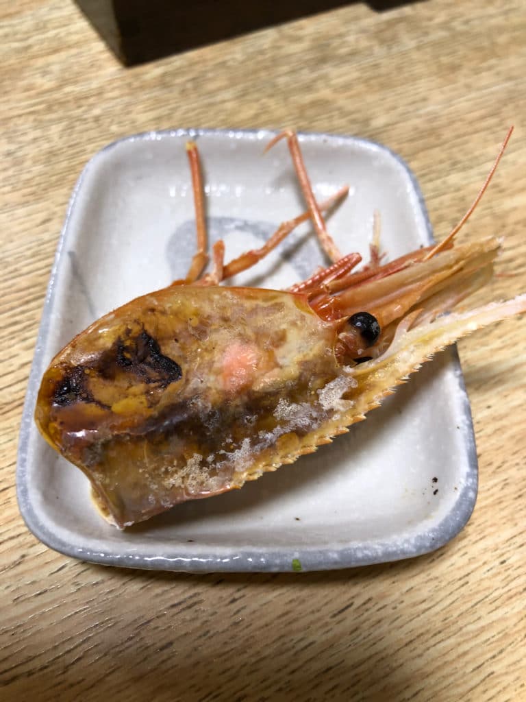 ボタン海老の塩焼き | 松栄寿司