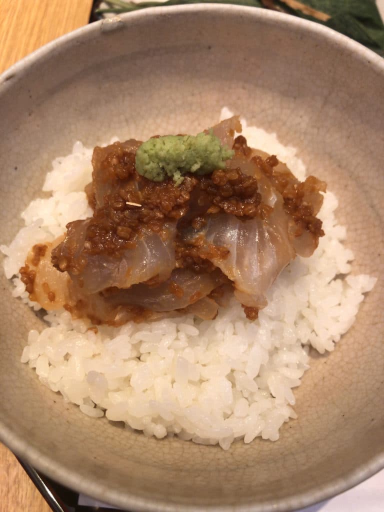 鯛の味噌胡麻丼 | はしたて