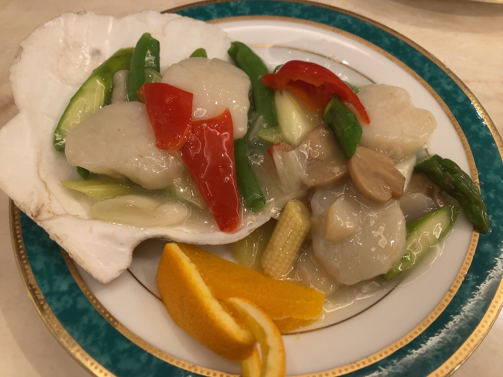 ホタテとアスパラの炒め | 華錦飯店