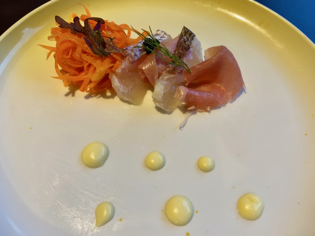 鯛とキャロットラペ　オレンジ風味のマヨネーズソース | NERORI