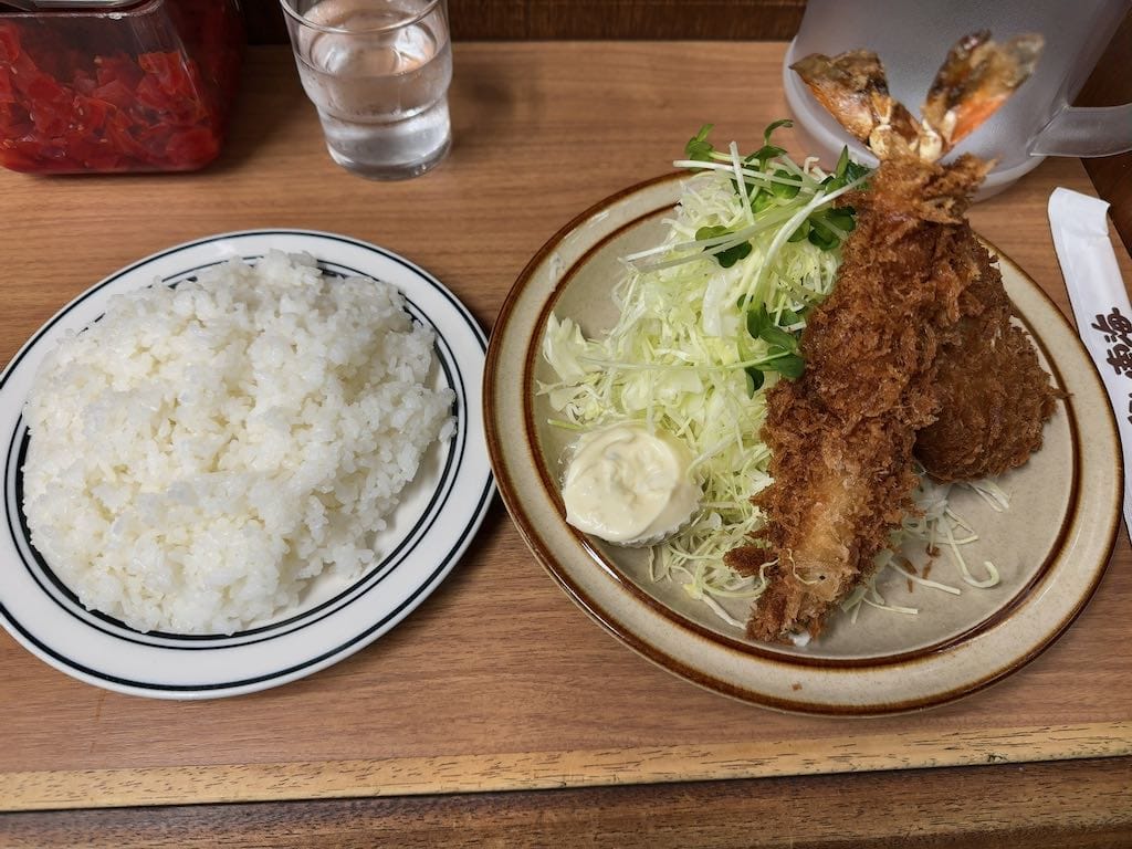 えびフライ クリームコロッケライス | キッチン南海 神保町店