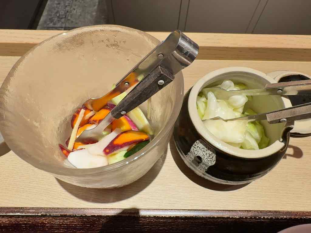 自家製の漬物 | PRETTY PORK FACTORY & KATSUプリポー