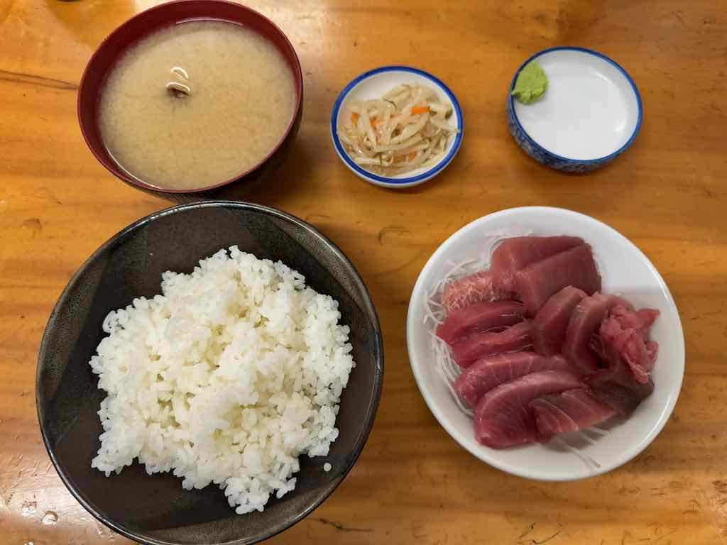 マグロぶつ切り定食 | 多け乃